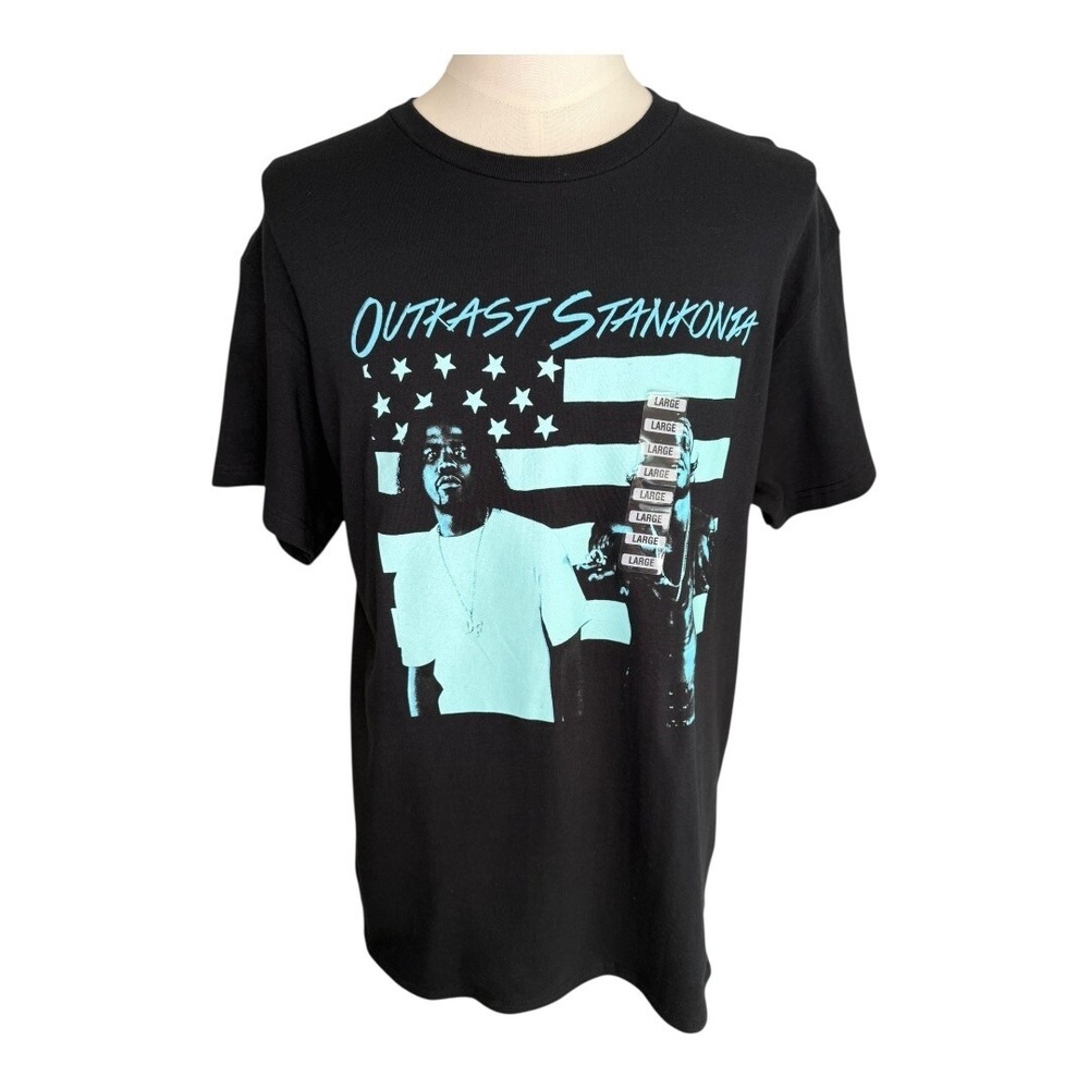 Outkast Stankonia Black Graphic Print T-Shirt‎ Hip Hop Rap Music Mens 2XL